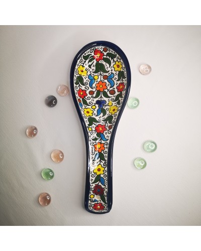 Repose cuillère céramique artisanale Palestine - Fipsouk - Philistin