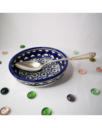 Plat coloré en céramique artisanale de Palestine - FIPsouk