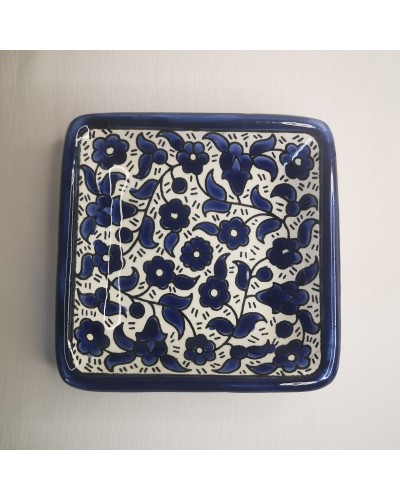 Plat carré 11cm en Céramique de Palestine