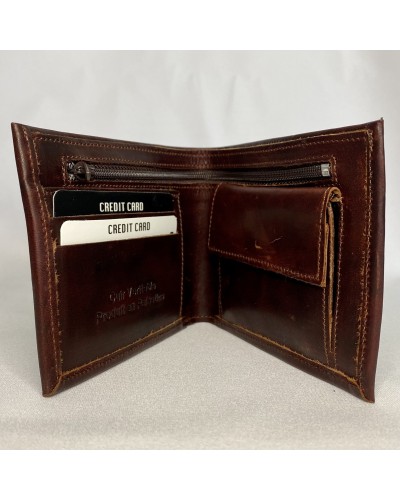 Porte feuille en cuir de Palestine, Hébron - Fipsouk - Le Philistin