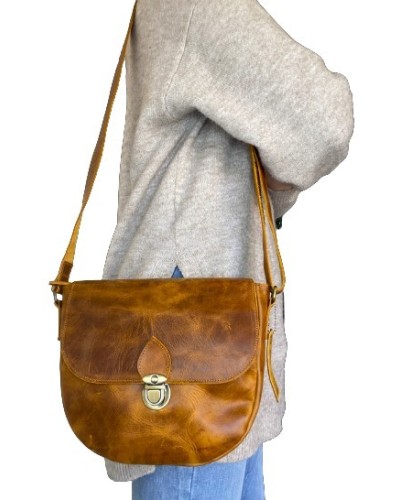 Sac à main en cuir de Palestine fabriqué à Hébron- Fipsouk - Le Philistin