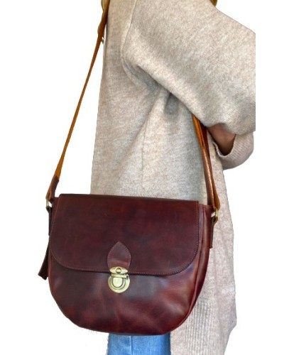 Sac à main en cuir de Palestine fabriqué à Hébron- Fipsouk - Le Philistin