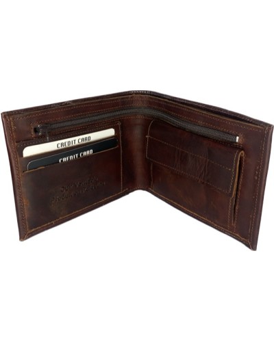 Idée cadeau Noël ! Portefeuille en cuir d'Hébron