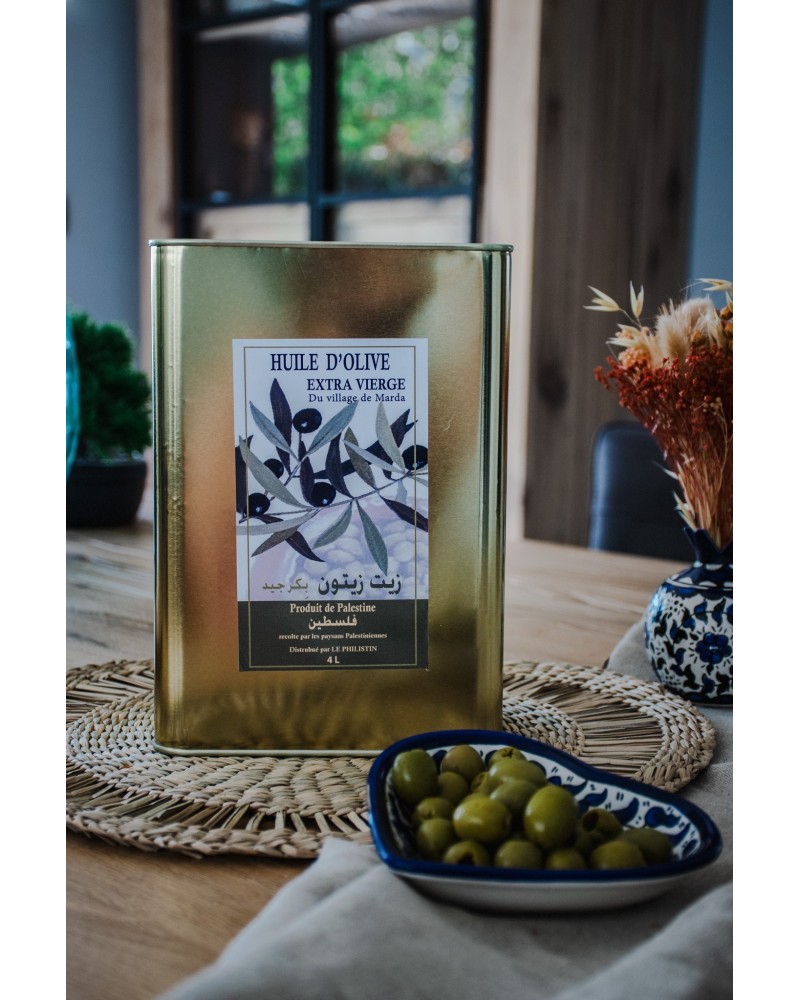 Huile d'olive de Palestine 4L par Fipsouk / Le Philistin - Palestine