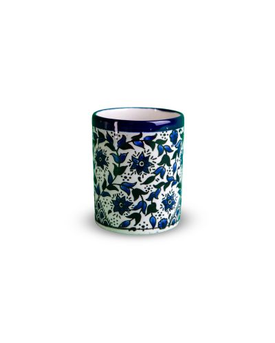 Mug sans anse en céramique artisanale de Palestine (Hébron) – Grand format