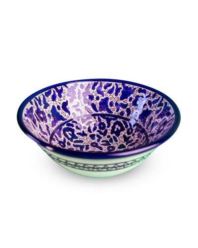 Saladier en céramique artisanale de Palestine (Hébron) – Ø27cm