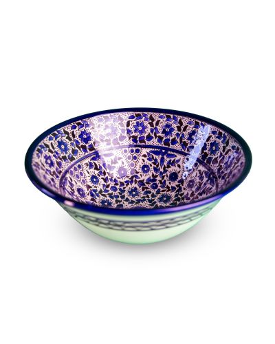 Saladier en céramique artisanale de Palestine (Hébron) – Ø27cm