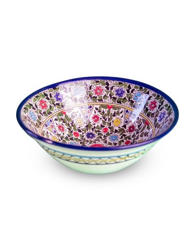 Saladier en céramique artisanale de Palestine (Hébron) – Ø25cm