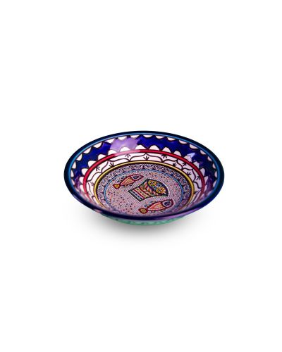 Saladier en céramique artisanale de Palestine (Hébron) – Ø18cm