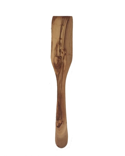 Spatule droite et longue en bois d'olivier