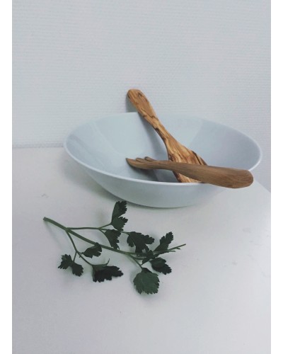 Couverts à salade en bois d'olivier