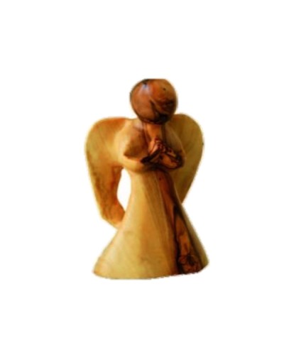 Ange en prière PF sculpté en bois d’olivier