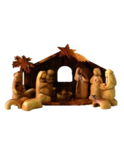 Crèche + personnage MF