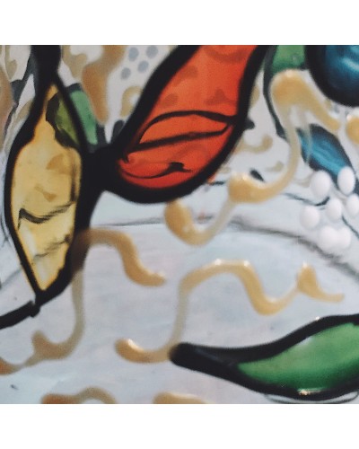 Cloche verre peint PF