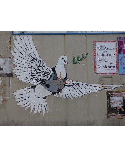 Mur de la paix en bois